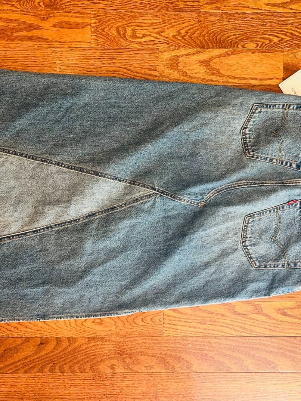 Levi's Premium Side Slit Icon Long Skirt BRAND NEW with tags Size 27 - Picture 9 of 16